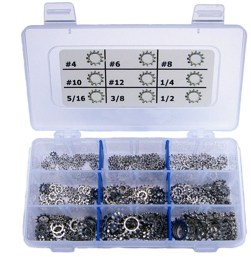 Stainless Town Stainless Steel External Star Lock Washer Assortment Kit - Image 2